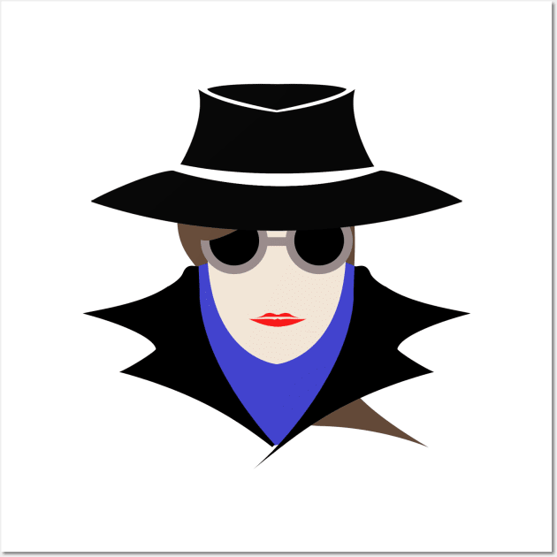 Lady Black (cauc): A Cybersecurity Design Wall Art by McNerdic